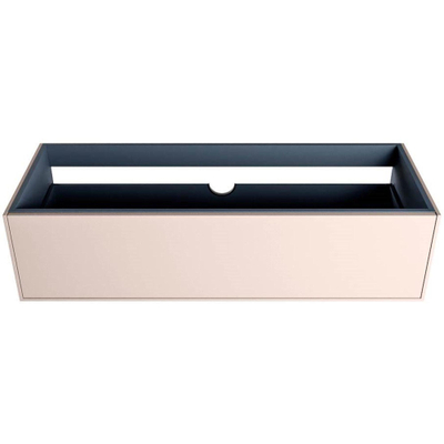 Mondiaz Erin Badmeubel Onderkast - 120cm - 1 lade - midden uitsparing - Rosee