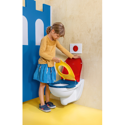 Villeroy & Boch O.novo Kids kinderclosetzitting m. 1 grote en 1 kleine zitting met deksel multicolor