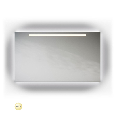 Looox X Line spiegel 140x70cm met verlichting met anticondens