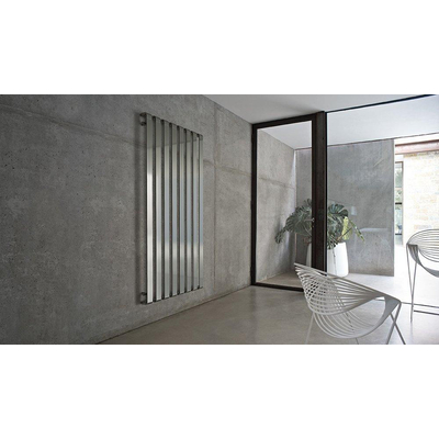 Nemo Stock STEPV designradiator aluminium H 1800 x L 670 mm 789 W kleur verchroomd