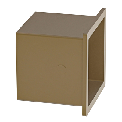 Fortifura Calvi Toiletrolhouder - inbouw - 17.3x17.3x15.3cm - Geborsteld Messing PVD (Goud)