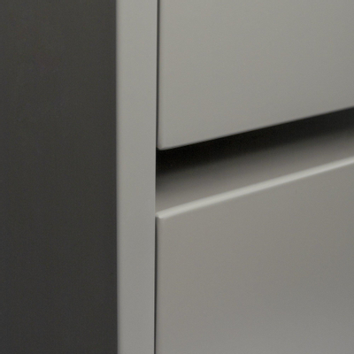 BRAUER Magma wastafel ondiep 100 met 2 kraangaten antraciet SHOWROOMMODEL