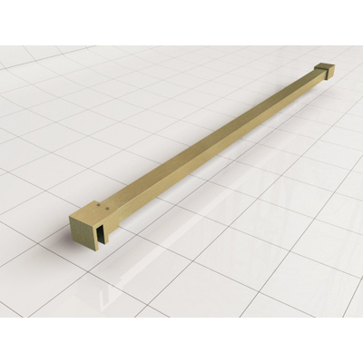 Wiesbaden Slim stabilisatiestang 120 cm geborsteld messing