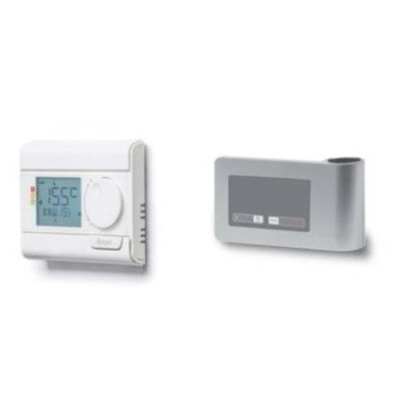 Vasco E-volve e-rf regelelement v/elektrische radiator wit-aluminium 9006