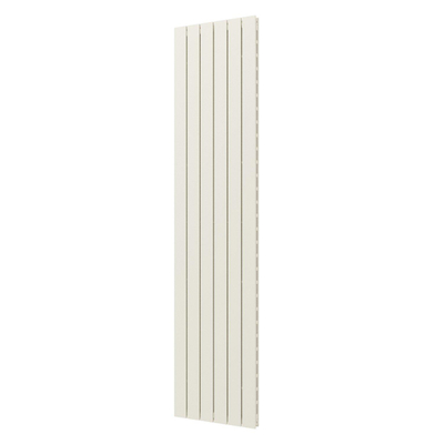 Plieger Cavallino Retto designradiator verticaal dubbel middenaansluiting 2000x450mm 1287W wit structuur