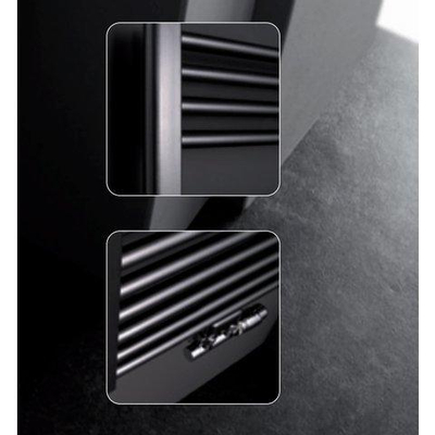 Instamat Rondo Lux Handdoekradiator, afm. H 1490 x L 507 mm, 6 aansl. ½", incl. wandconsoles, standaard wit