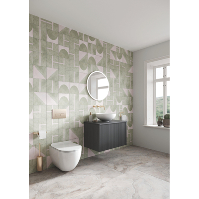 Crosswater Limit Badkamermeubelset - 70x45x45cm - 1 lade - steelwood/anthracite