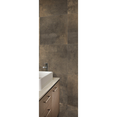 SAMPLE Energieker Magnetic Vloer- en wandtegel gerectificeerd Industriële look Bronze Mat