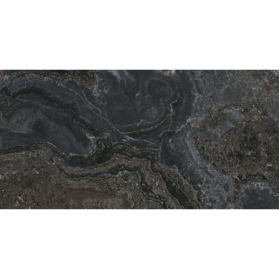 SAMPLE Cifre Cerámica Jewel Black pulido gerectificeerd Vloer- en Wandtegel Marmer look Glans Antraciet