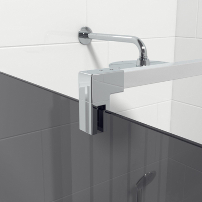 Saniclass Bellini inloopdouche - 90x200cm - rookglas - chroom