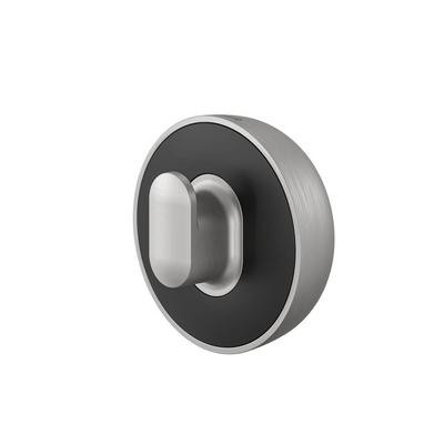 Tiger Cooper Handdoekhaak - enkel - rond - geborsteld RVS/zwart