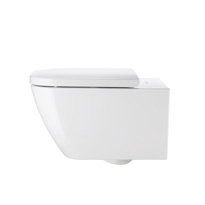 Duravit Happy D.2 WC-zitting 43x35.9x4.3cm met softclose met quickrelease Kunststof wit Glanzend