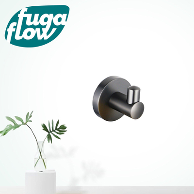FugaFlow Eccelente Acces Handdoekhaak - enkel - rond - gunmetal PVD