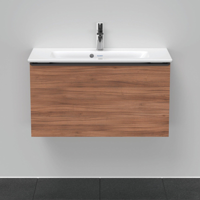 Duravit D-Neo wastafelonderkast 81x44x37.2cm 1 lade Noten Mat