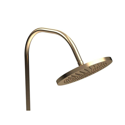 Gardentub buitendouche - tuinslangaansluiting - 165cm - geborsteld goud