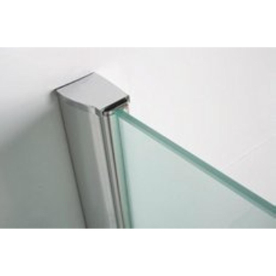 Wiesbaden Comfort inloopdouche met muurprofiel 160x200cm NANO coating glas