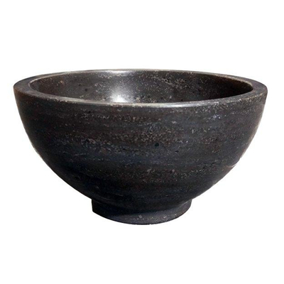 Wiesbaden Raw waskom rond 20x11 cm hardsteen gezoet