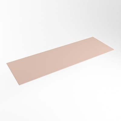 Mondiaz TOP 46 Topblad - 140x46x0.9cm - geschikt voor afdekplaat - Solid surface - Rosee