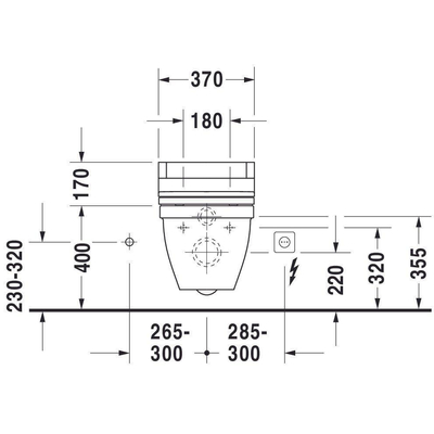 Duravit Starck 3 Wandcloset 62Cm Met Spoelrand Diepspoel Gliss Wit