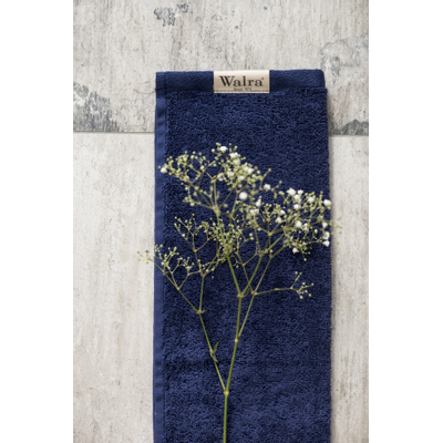 Walra Soft Cotton Gastendoek set van 2 30x50cm 550 g/m2 Navy OUTLETSTORE