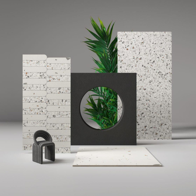 Vtwonen terrazzo Vloer- en wandtegel 60x60cm Gerectificeerd mat ice flakes