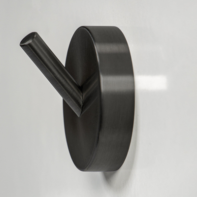 Haceka Kosmos Handdoekhaak enkel - grafiet gunmetal