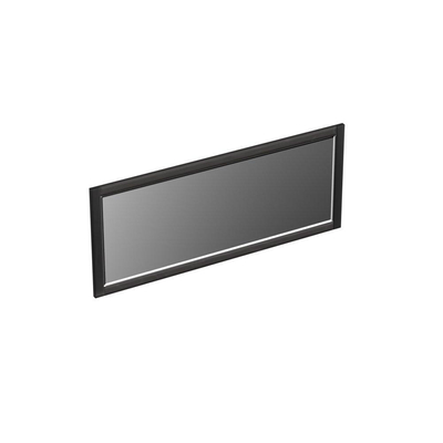 Forzalaqua Gela 2.0 spiegel 120x50cm Rechthoek zonder verlichting met frame Massief Eiken Black oiled