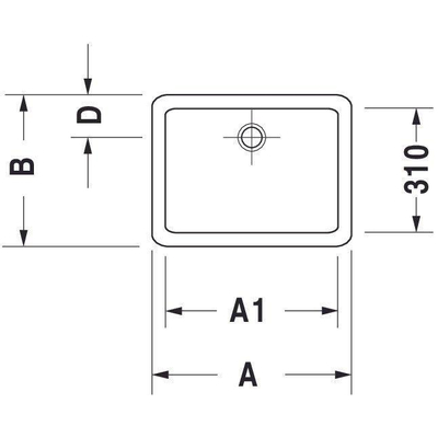 Duravit Vero opbouwwastafel onderzijde geslepen met bevestiging 60x38cm zonder overloop met wondergliss wit