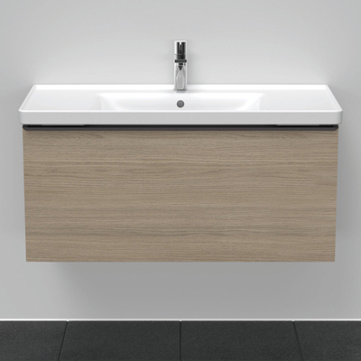 Duravit D-Neo wastafelonderkast 98.4x44x45.2cm 1 lade met softclose Eiken (terra) Mat