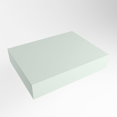 Mondiaz TOP 46 Topblad - 50x41x12cm - geschikt voor afdekplaat - Solid surface - Greey