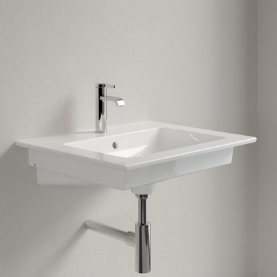 Villeroy & Boch Venticello Wastafel - 60x50cm - 1 kraangat - overloop - wit