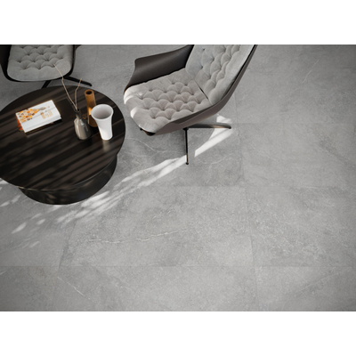 Cifre Ceramica Munich vloertegel - 60x120cm - gerectificeerd - Natuursteen look - Pearl mat (grijs)