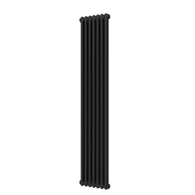 Plieger Florence designradiator verticaal 1800x322mm 903W zwart grafiet (black graphite)