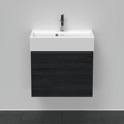 Duravit D-Neo wastafelonderkast 58.4x44x37.2cm 1 lade met softclose Eiken (zwart) Mat