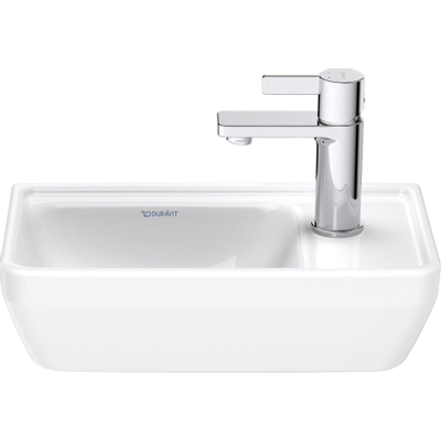 Duravit D-Neo Fonteinbak met wondergliss 40x22x14cm 1 kraangat rechthoek Keramiek Wit