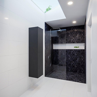 MONDIAZ BEAM Kolomkast - 160cm - 2 deuren - Darkgrey