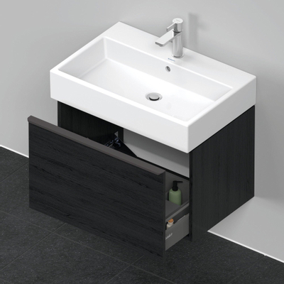 Duravit D-Neo wastafelonderkast 68.4x44x44.2cm 1 lade Eiken (zwart) Mat