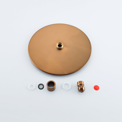 Fortifura Calvi Hoofddouche 25cm rond 7mm Geborsteld koper PVD (Koper)