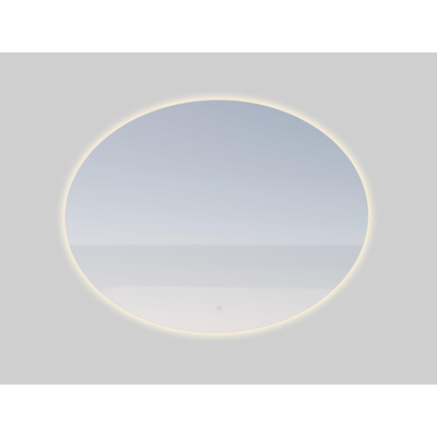 Adema Oval badkamerspiegel - 120x80cm - ovaal - incl. indirecte LED verlichting - spiegelverwarming - touch schakelaar