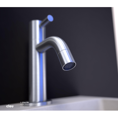 Clou Freddo 2 fonteinkraan - hoge versie 19cm - rvs geborsteld