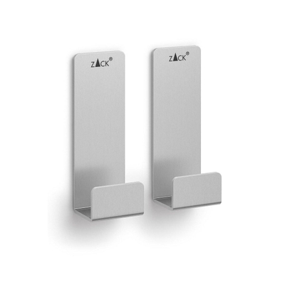 Zack POTES Handdoekhaak- groot - set van 2 - mat RVS