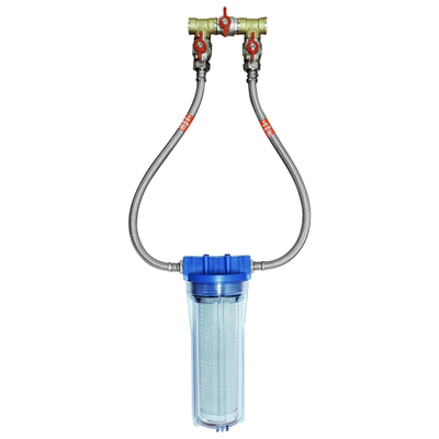 GO by Van Marcke OPure By Pass kit 34 3 kranen 34M x 34M 2 Tstukken 2 flexibels 34F x 34M rol teflon