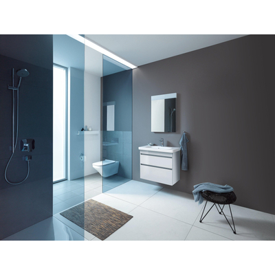 Duravit DuraStyle Wastafelonderkast 73x44.8x61cm Greeploos met softclose spaanplaat wit Mat