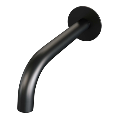 Brauer Black Carving Badkraan inbouw - douchegarnituur - 20cm uitloop - met inbouwdeel - 3 carving knoppen - handdouche rond 1 stand - mat zwart