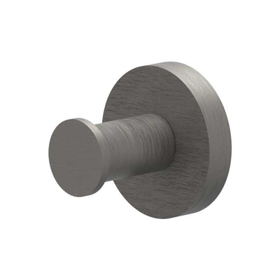 IVY Handdoekhaak - enkel - groot - Geborsteld metal black PVD