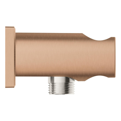 GROHE Rainshower Wandaansluitbocht - 1/2" - met houder - vierkante rozet - warm sunset geborsteld