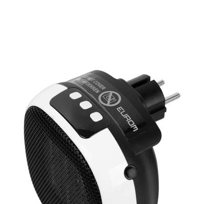 Eurom Plug in heater Keramische Kachel Stopcontact 700watt wit zwart