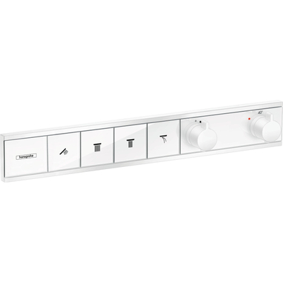 Hansgrohe RainSelect afbouwdeel voor inbouw douchekraan thermostatisch voor 4 functies 59.8x90cm mat wit