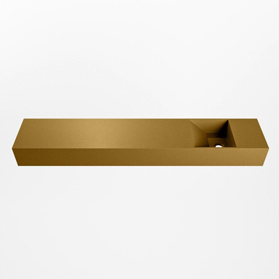 Mondiaz TYNE Fontein - 120x23x12cm - wasbak Rechts - zonder kraangaten - solid surface - Oro