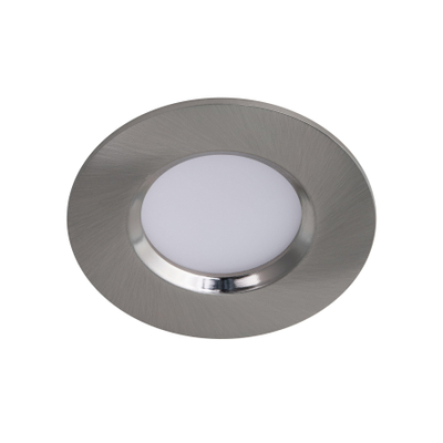 Nordlux Mahi inbouwspot 8.5x4.5x8.5cm IP65 Incl. 9.5W LED 3000K Nikkel geborsteld